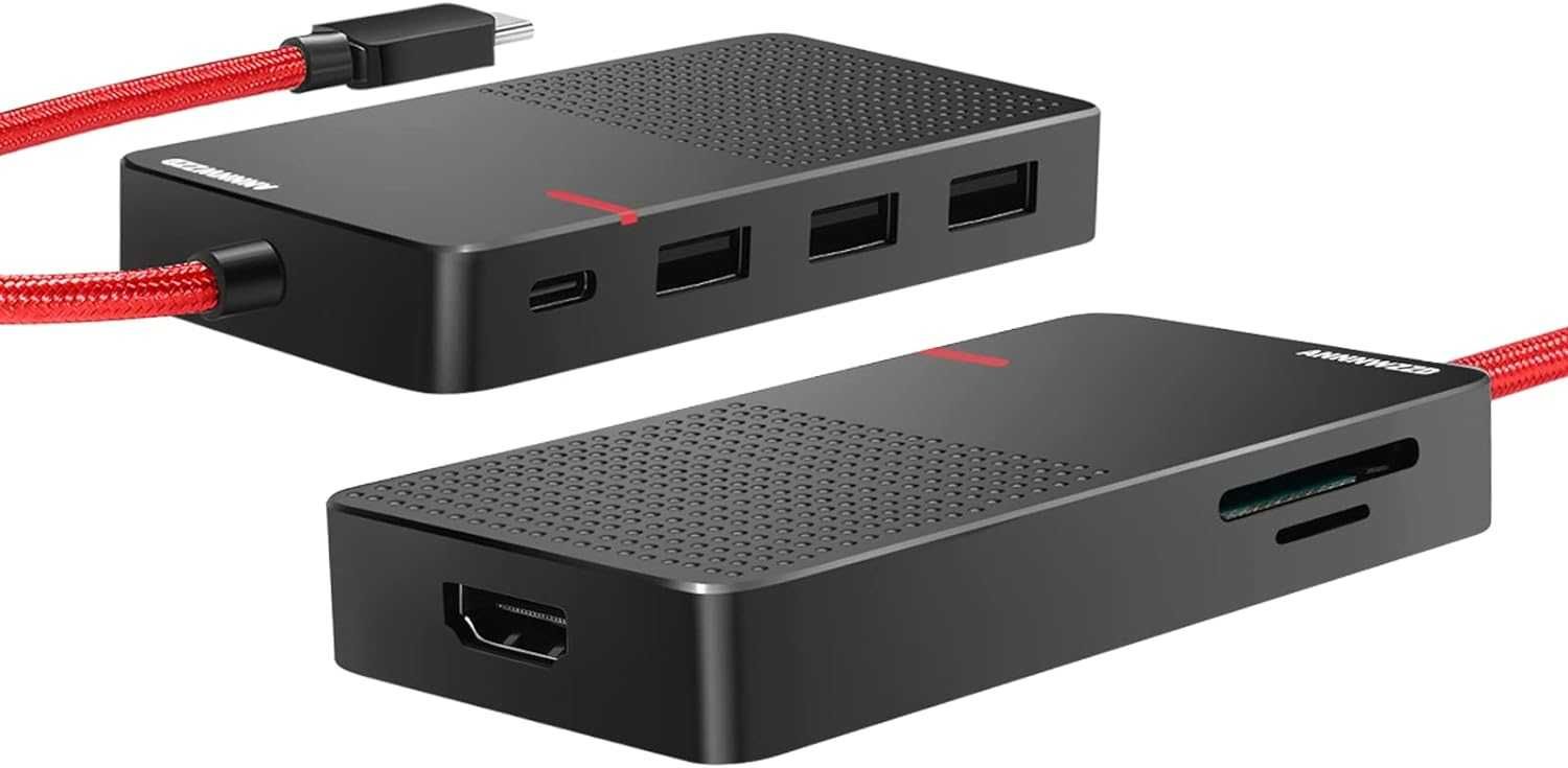 Adapter USB C Hub 7 w 1   USB 3.0, 100W PD