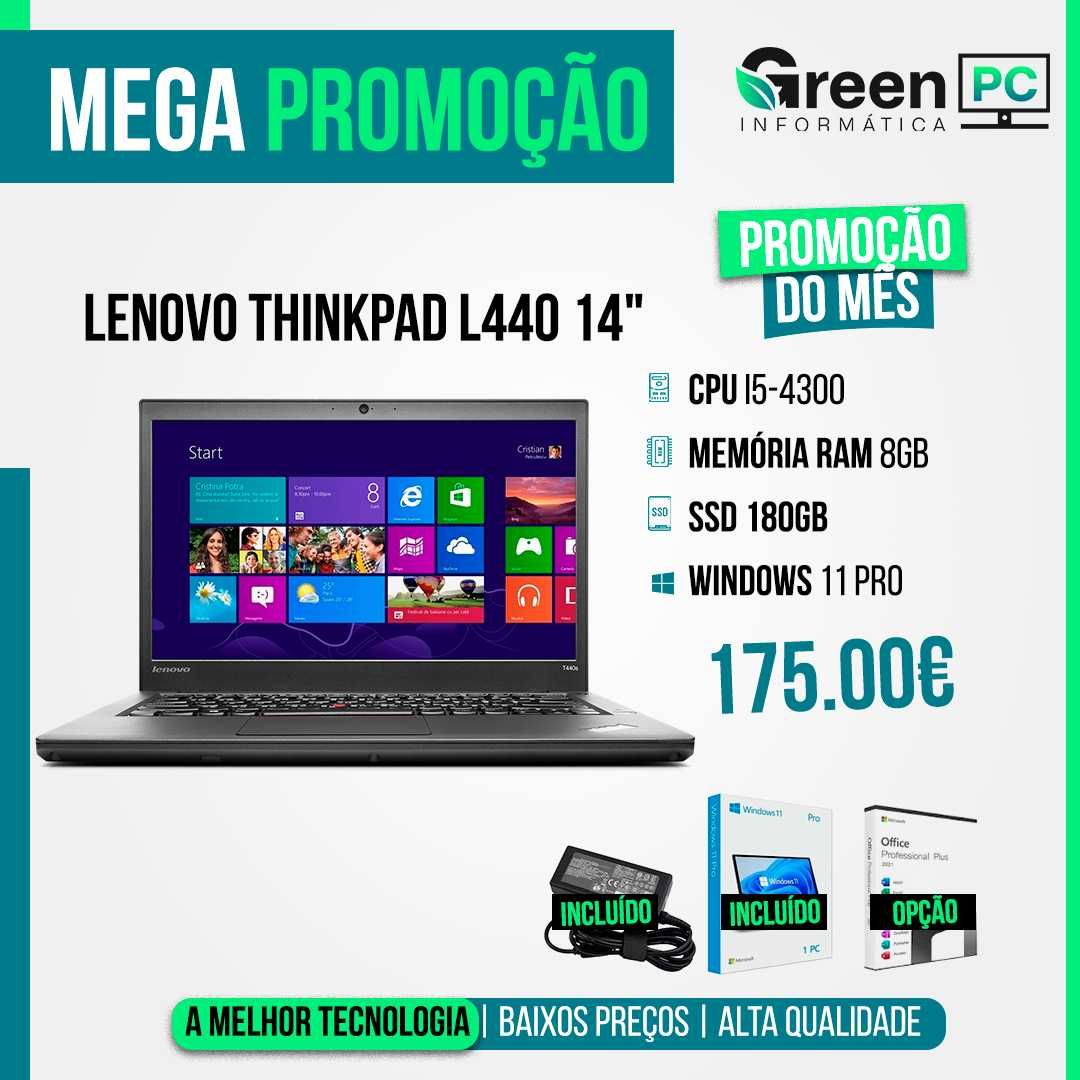 Lenovo Thinkpad L440 | SSD 240GB | 8GB RAM | Mega Promoção