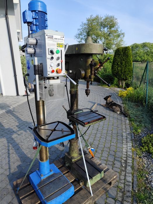 Wiertarka kolumnowa do metalu Ws 15 tokarka frezarka do naroży 3 metry