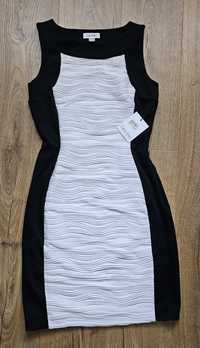 Sukienka Calvin Klein S czarno biała