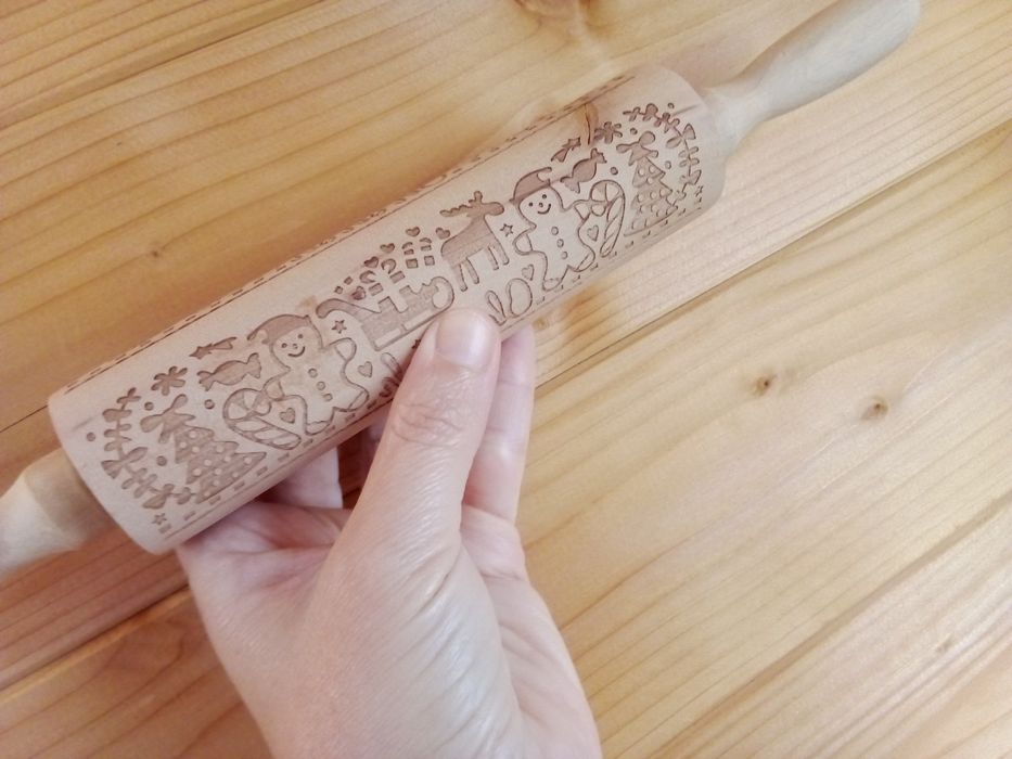 Rolo Massa Biscoitos Natal Boneco Gengibre - Novo