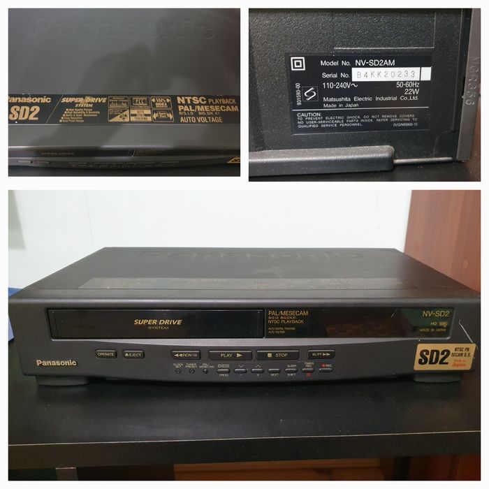 Відеомагнітофон VHS Panasonic NV-SD2, оригінал, Японія.