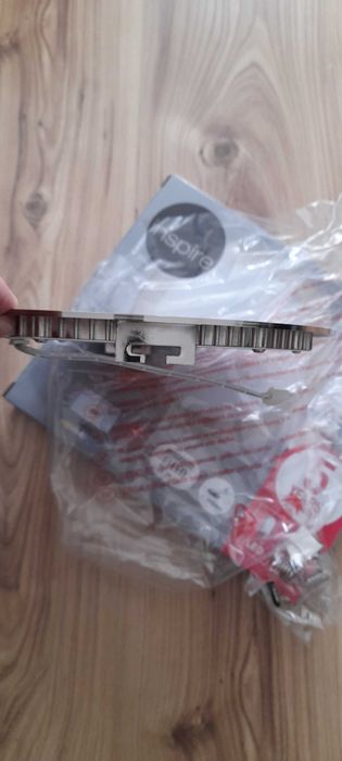 Lampa podtynkowa plafon LED 16,5W 4000K stal szczotkowana 2 szt.