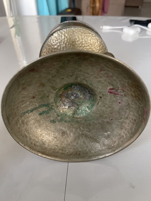 Мідний підсвічник для великої свічки