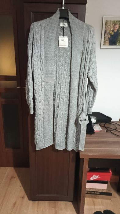 Włoski Kardigan Warkocz Damski Orginalny Nowy Cena 150zl Bez Negocjacj