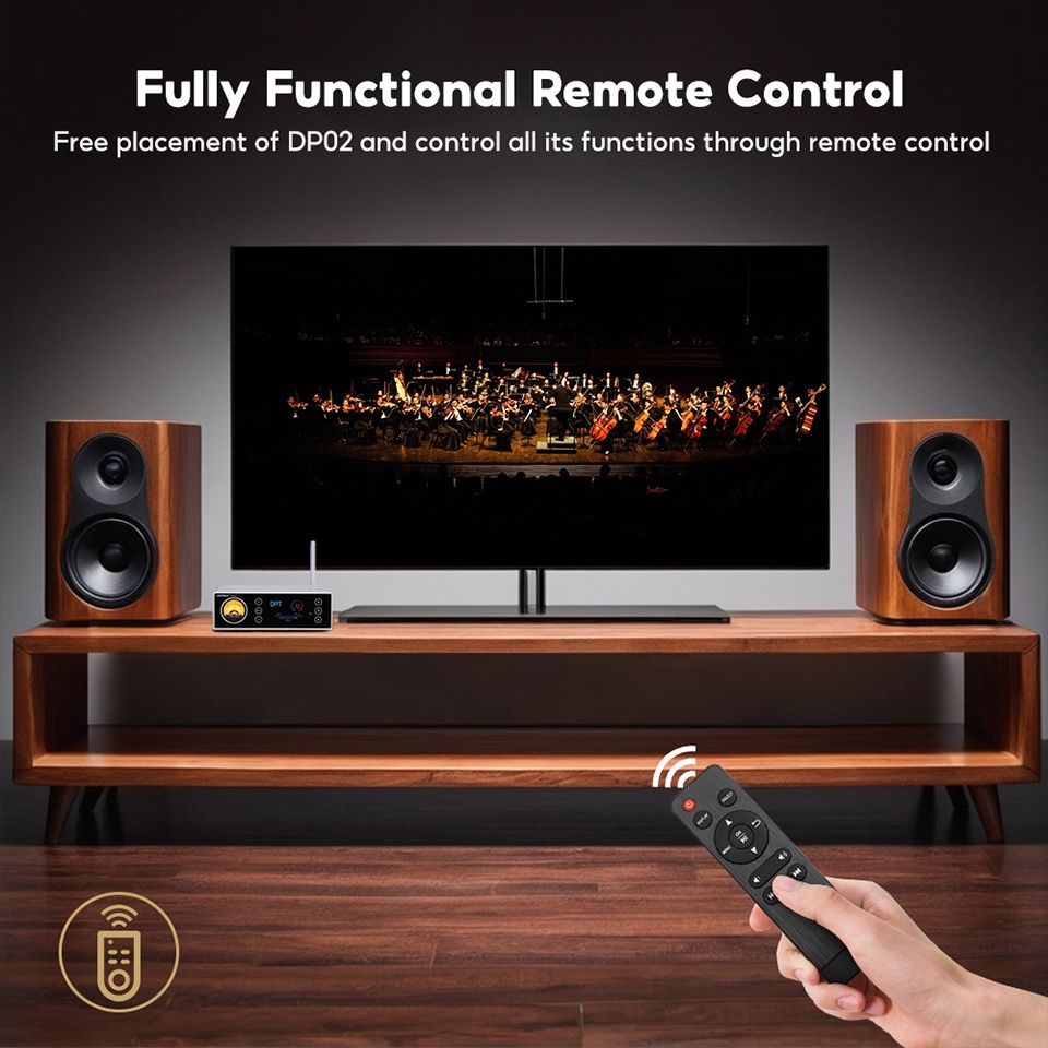 Aiyima DP02 HiFi Bluetooth 5.1 Цифровой Плеер Предусилитель / VU-метр