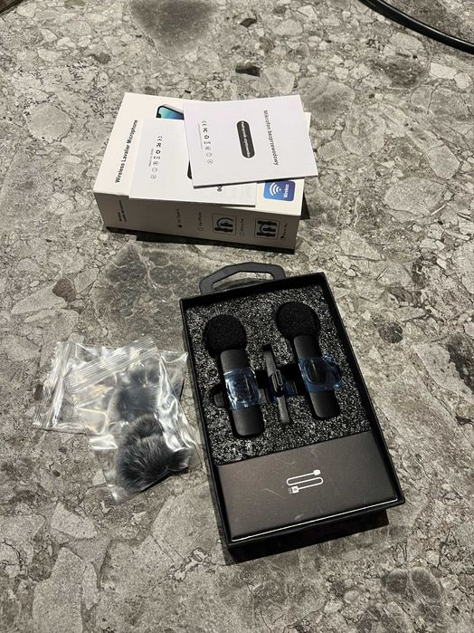 Bezprzewodowy mikrofon USB Typ C dla iPhone 15/16/17 2szt.