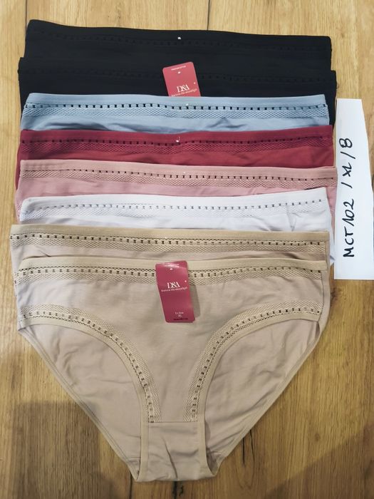 NOWE majtki XL bawełniane figi damskie rozmiar XL cały komplet 8 szt