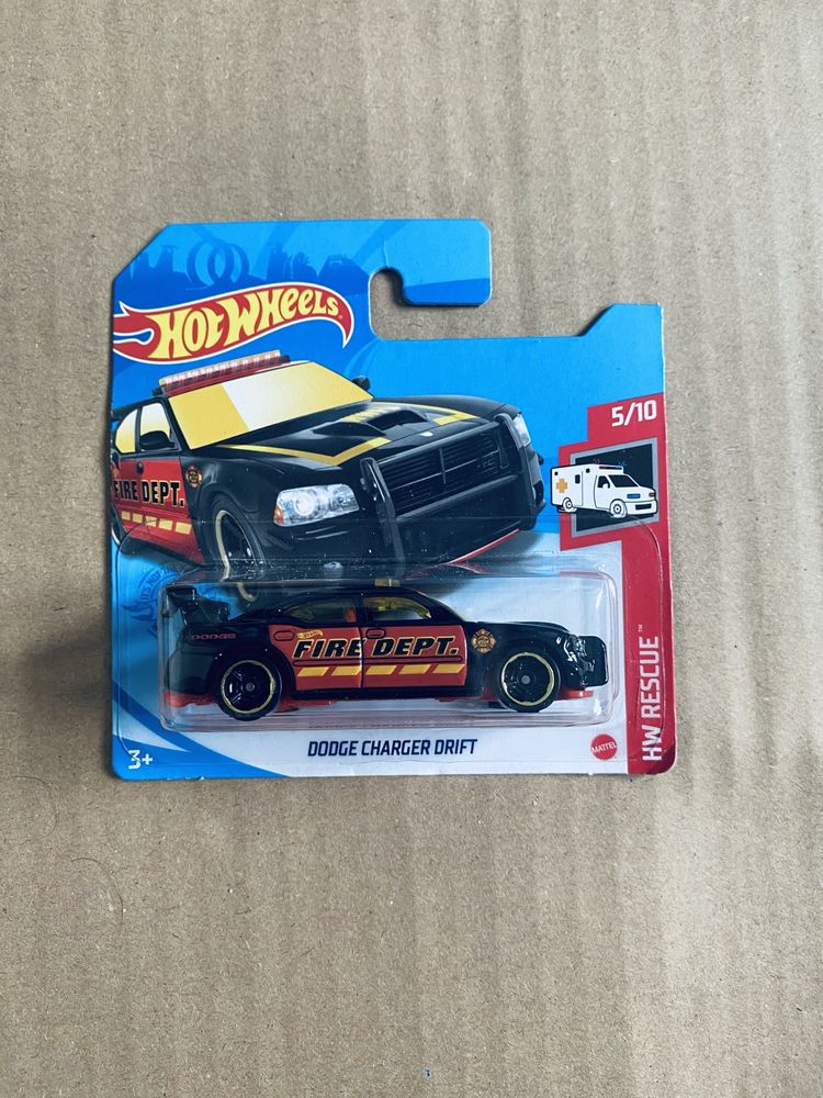 Hot Wheels Dodge Charger Drift hw rescue fire dept straż pożarna