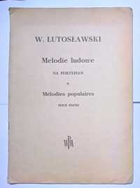 Lutosławski melodie ludowe na fortepian