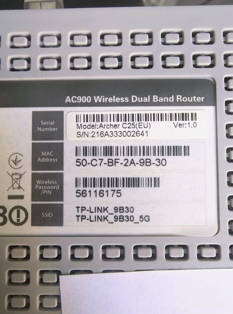 Router wifi TP-LINK C25 dwuzakresowy