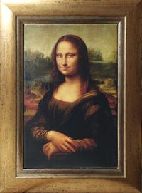 Mona LIsa reprodukcja na płótnie w ramie