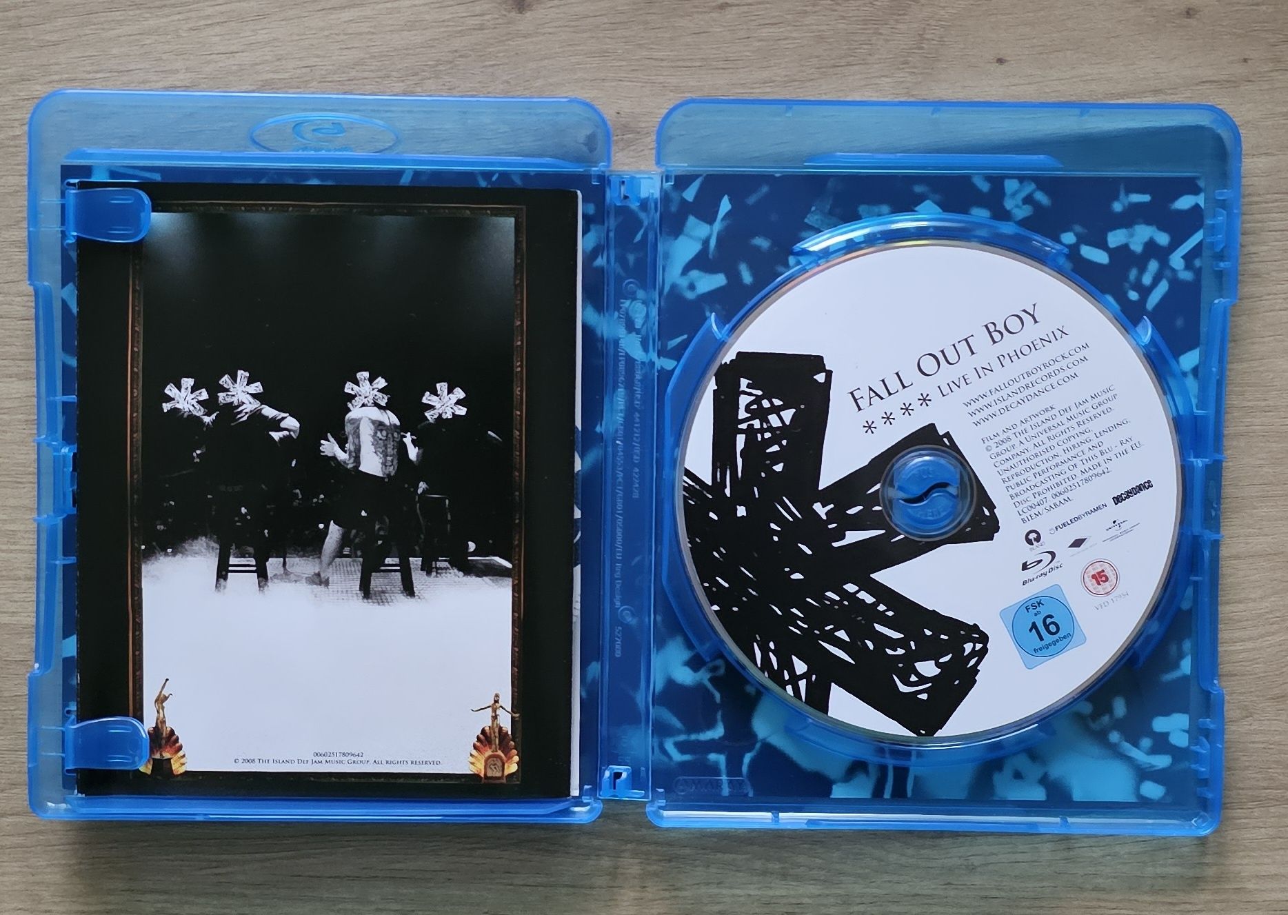 Fall out Boy Live in Phoenix blu-ray.