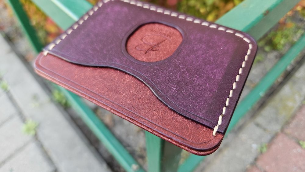 Borubar Skóroszyj - cardholder / mini portfel z przepięknej skóry