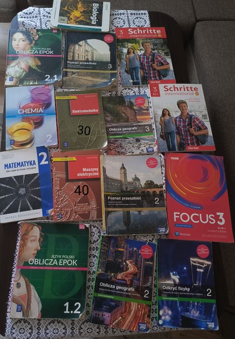 Podręczniki do 1,2,3 klasy liceum/technikum. WSiP,Nowa era,Operon,NEU