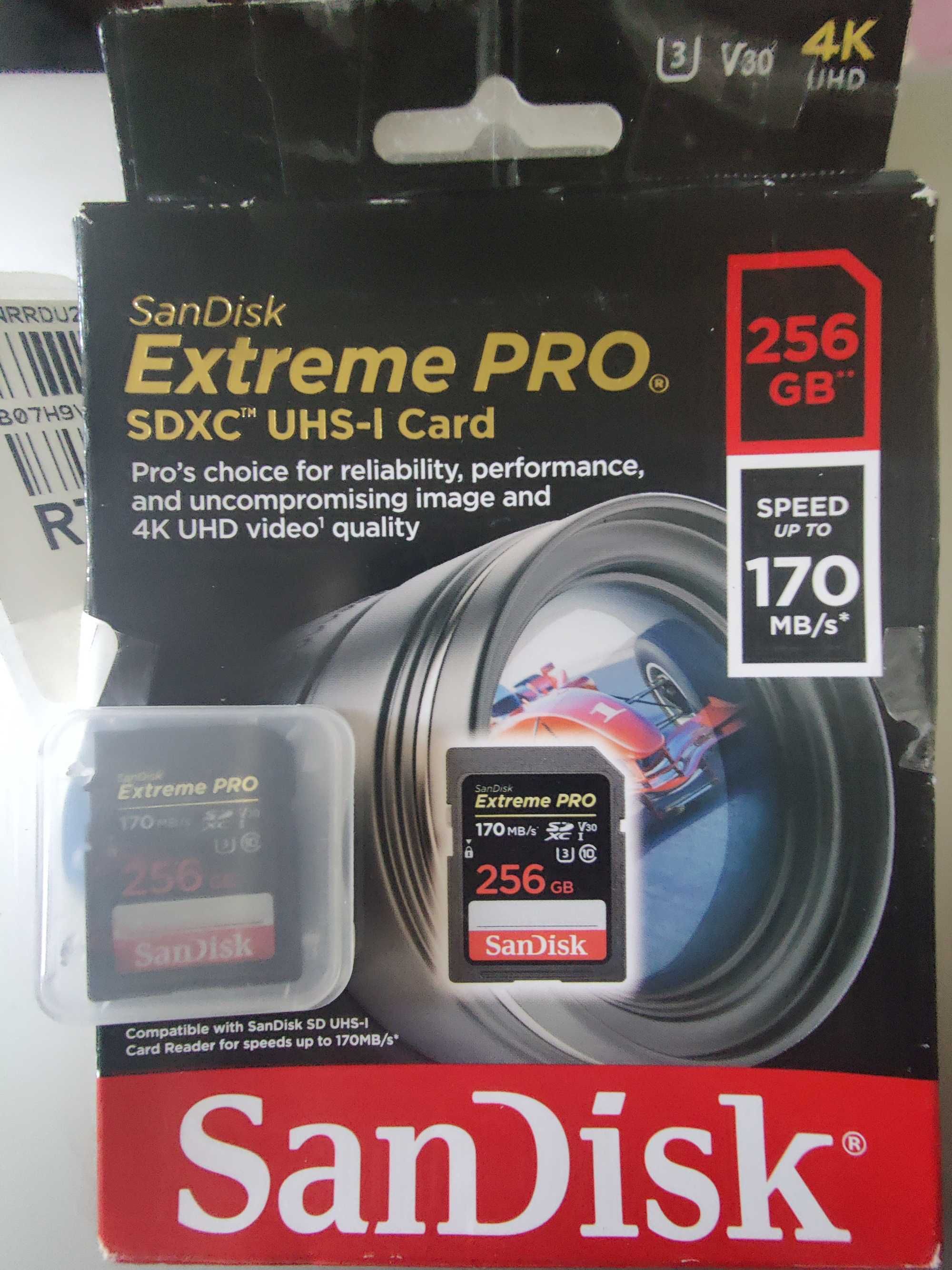 Карта памяти SanDisk 128 256ГБ512GB SDXC microSD флешка оригинал pro