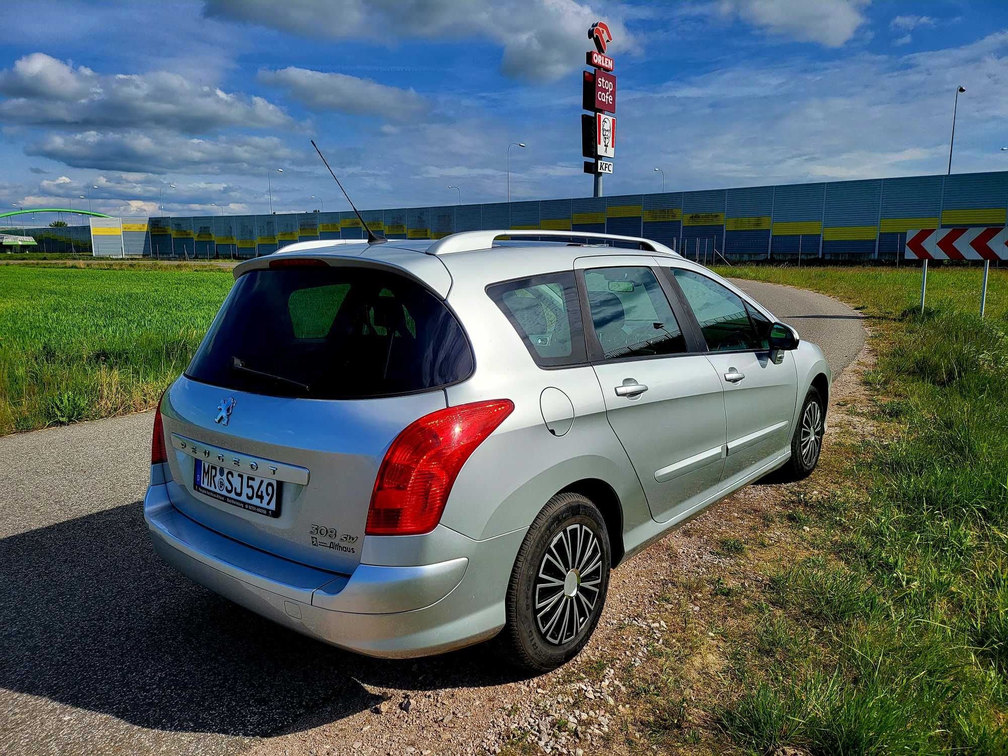 PEUGEOT 308SW 1.6hdi 90KM bez dpf panorama 6bieg klima 7os SUPER STAN