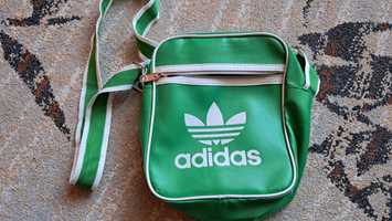 Zielona torba listonoszka Adidas vintage
