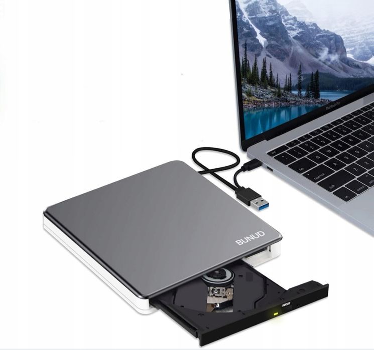 Napęd Zewnętrzny CD DVD BUNUD USB 3.0 i Napęd DVD Typ C SD/TF CD Windo