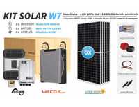 kit solar de lítio W7 15 kwh dia Weco 5,3 kwh 100% DOD = 6697,76 €