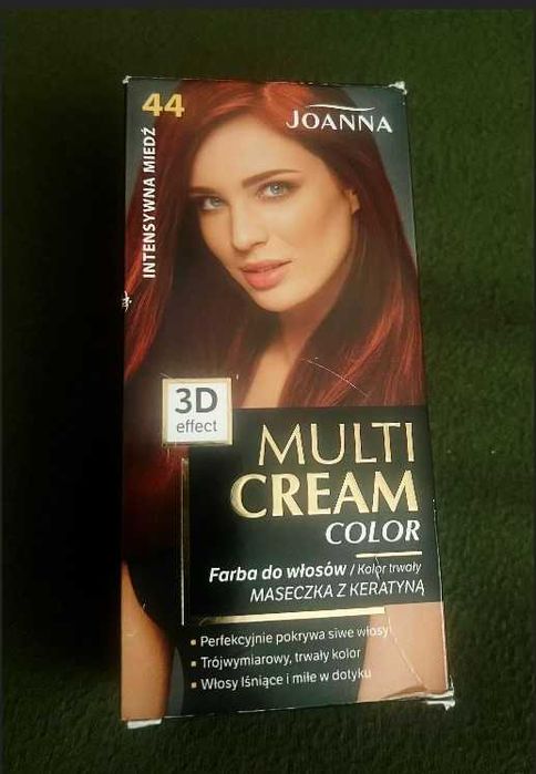 Farba Joanna Multi Cream 3D effect rudy intensywna miedź 44