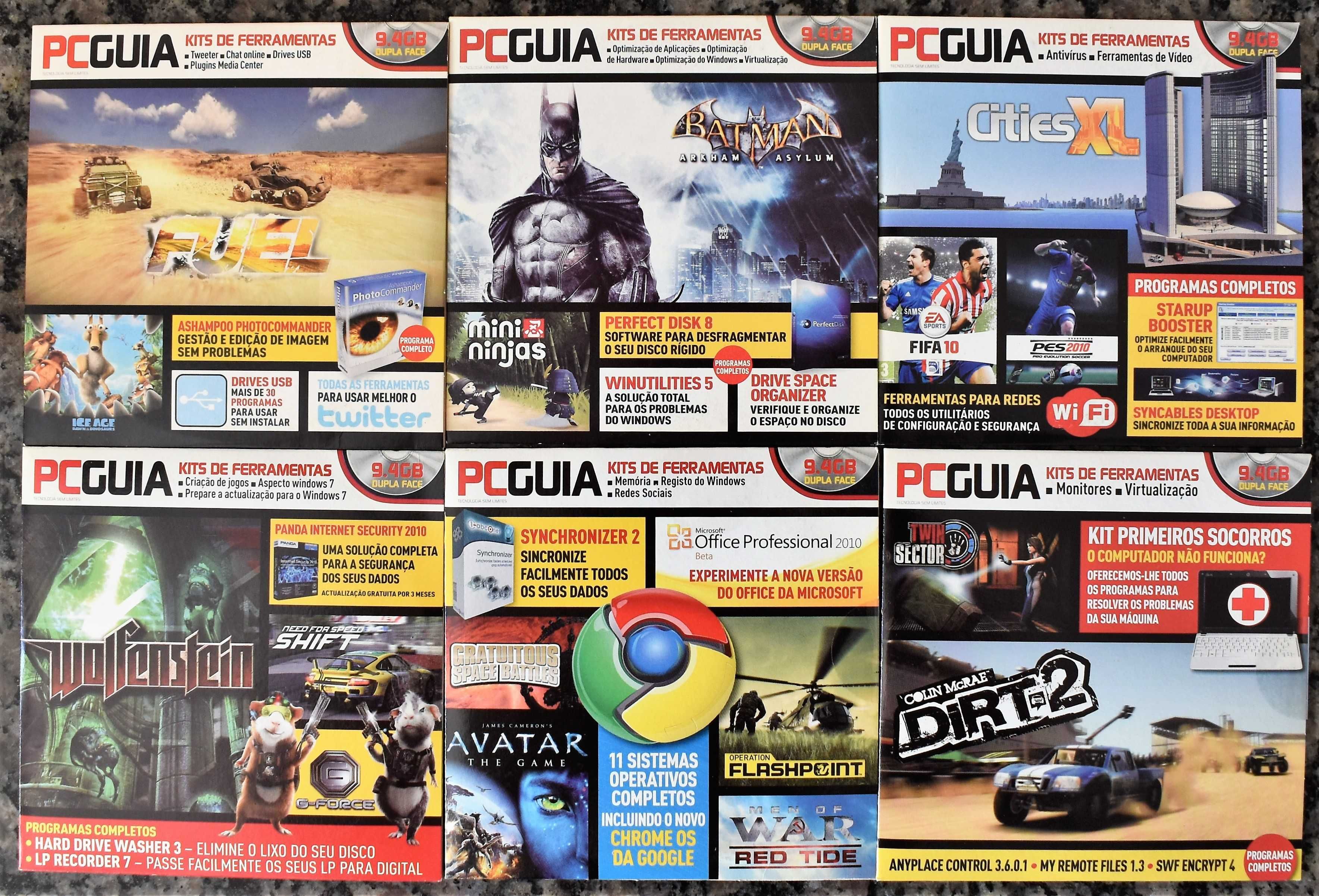 PC Guia: CDs/DVDs c/ Programas/Utilitários/Jogos/Demos