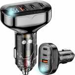 Nowa Szybka Ładowarka Samochodo do telefonu 2x USB-C C + USB QC PD 72W