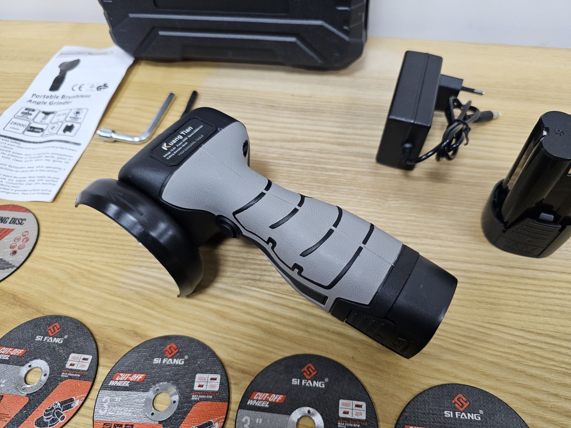 11шт Дисков Болгарка аккумуляторная Kuang Tian 16.8V Мини болгарка
