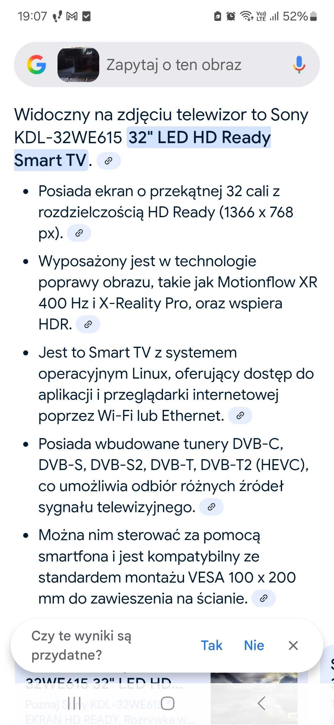 Sony Bravia KDL-32WE615 32'