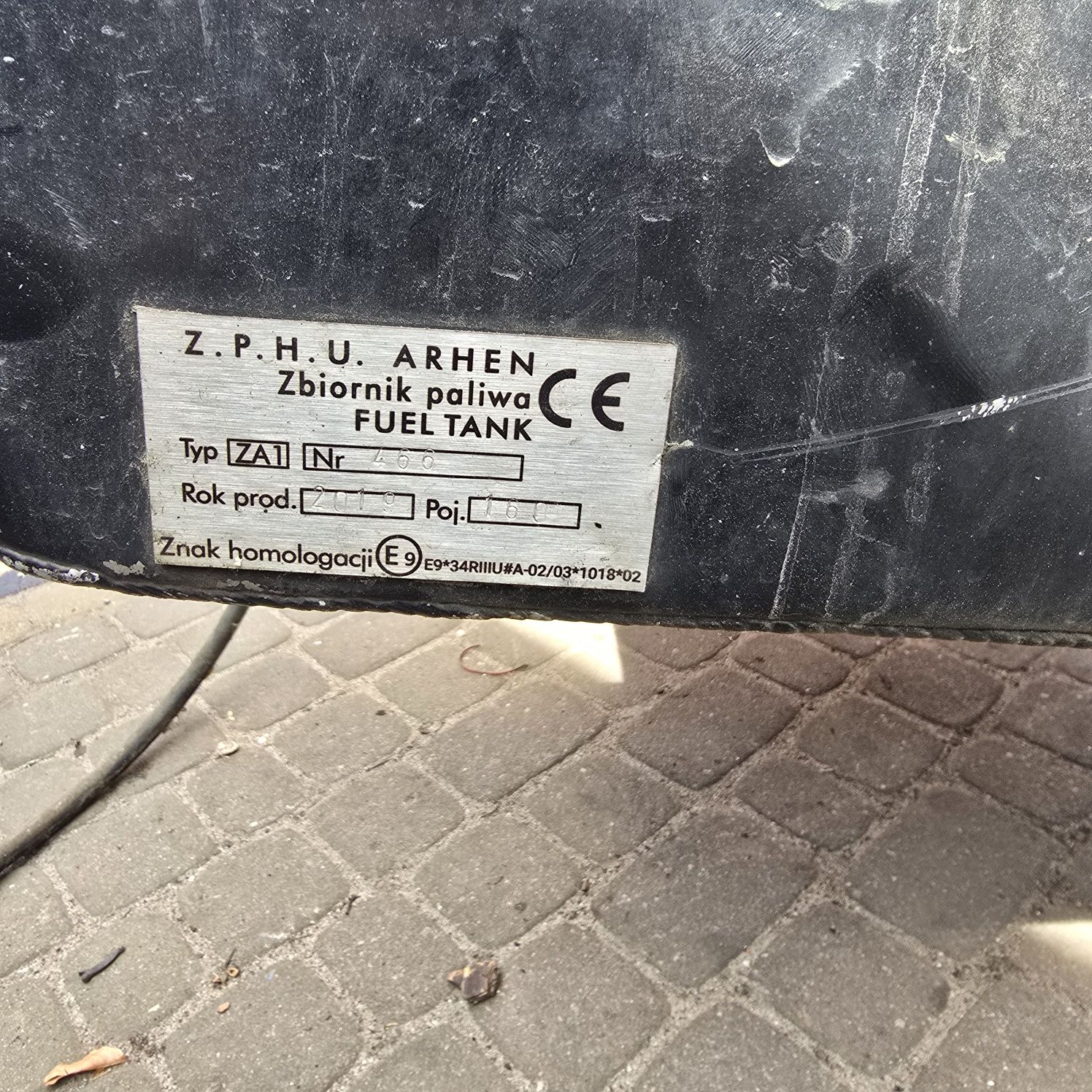 Zbiornik paliwa 160  litrow bak vw crafter