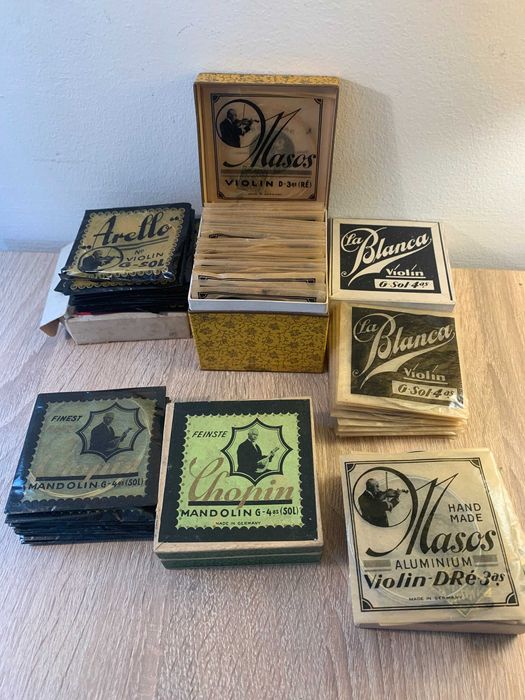 struny do skrzypiec, mandoliny, nowe oryginalne