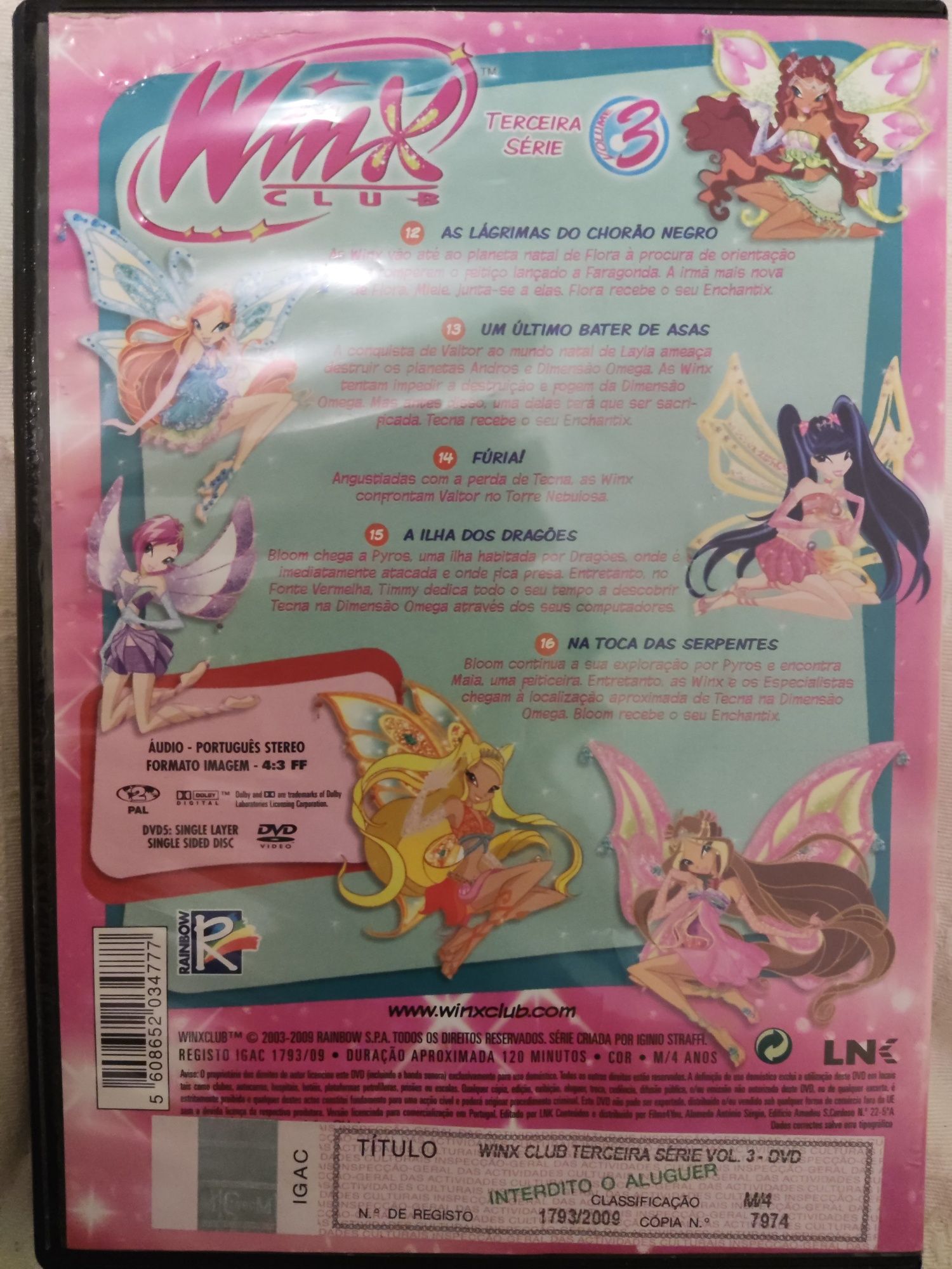 DVD Winx club volume 3