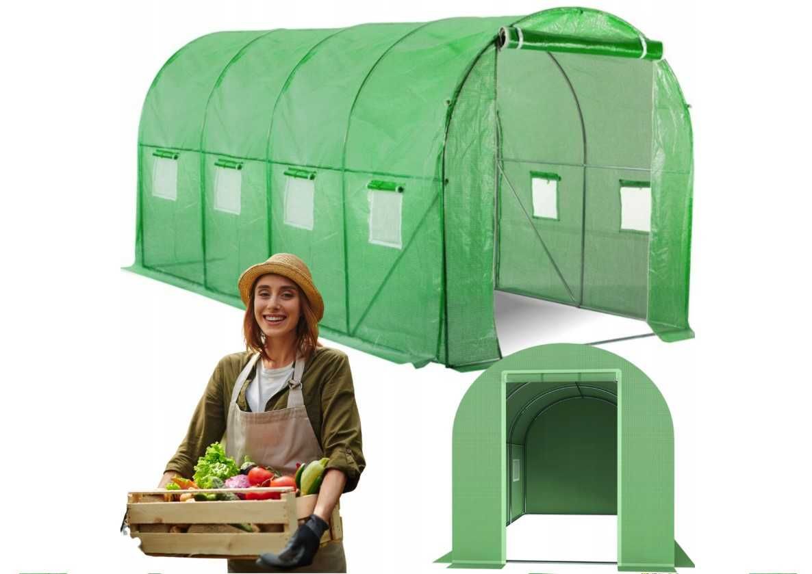 Парник садовий тунель теплиця 4x2,5x2 м Dollo Garden для розсади