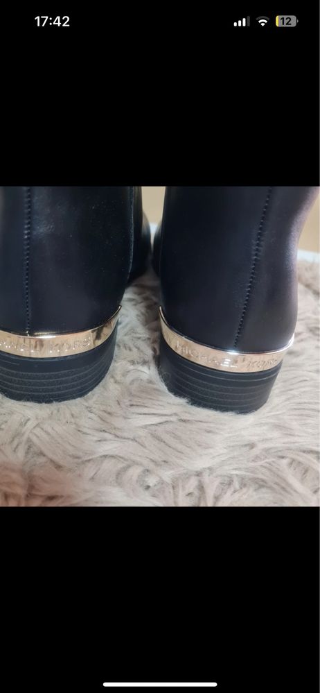 Michael Kors botki emma beth buty zimowe sztybety kozaki r. 36 czarne