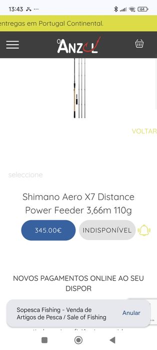 Cana pesca Feeder - Shimano SHIMANO AERO X7