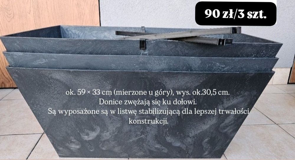 Duże dniczki - cena za 3 szt.