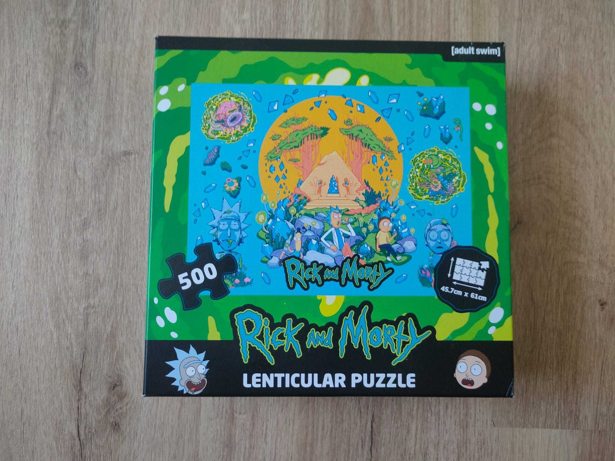 Puzzle Rick and Morty lenticular Novo 500 peças