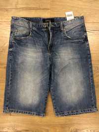 Szorty męskie jeansowe krótkie letnie M Smog niebieskie