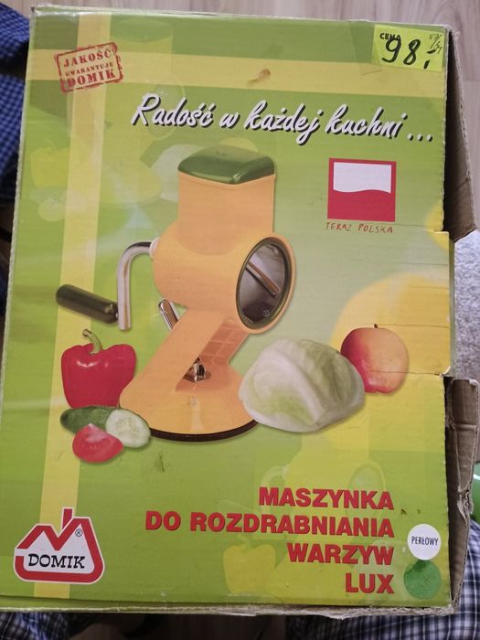 Maszynka do rozdrabniania warzyw 4 wkładki Lux Domik