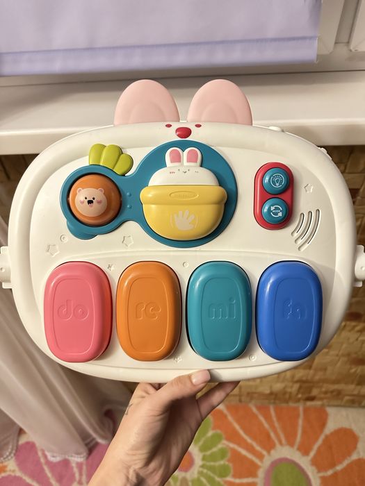 Розвиваючий килимок Piano Playgym з іграшками