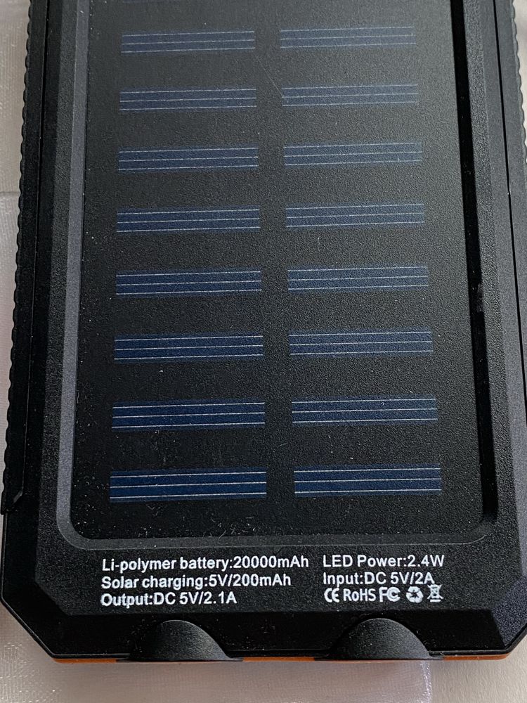 Повербанк на солнечной батареи 20000mAh «Новый»