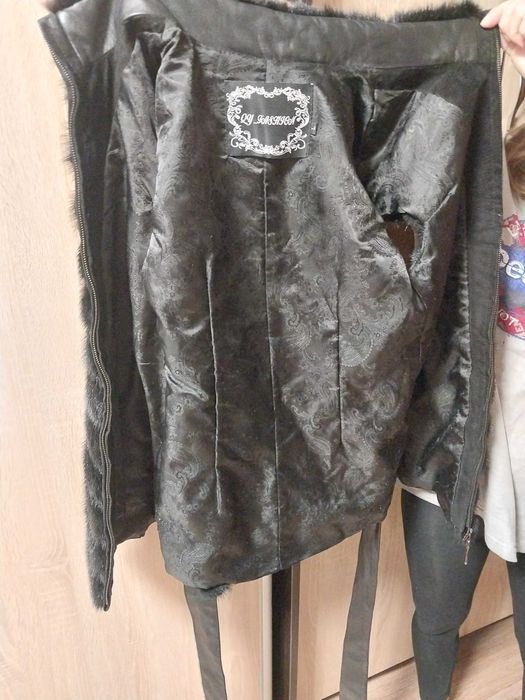 Жилетка Норка + шкіра