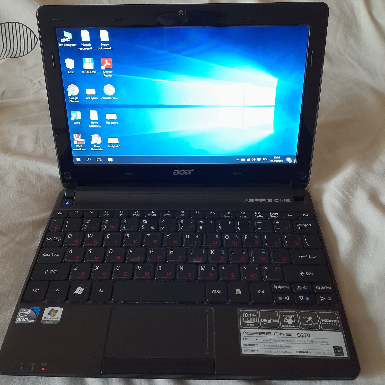 Нетбук Acer Aspire One D270