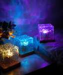 Нічник Led лампа куб з проекцією води.Атмосферне освітлення. 16 colors