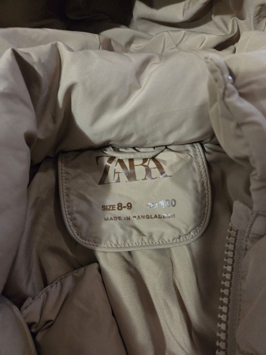 Пуховик дитячий zara куртка зимова