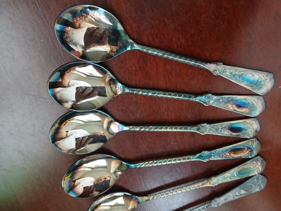 Jubiler PRL nieużywane łyżeczki do herbaty oryginalne pudełko