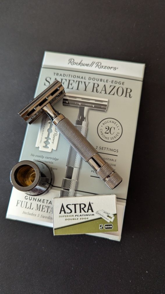 Rockwell razors 2c gunmetall т-образный станок + допы