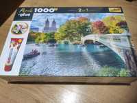 Nowe puzzle 1000 Październik w Nowym Jorku+klej