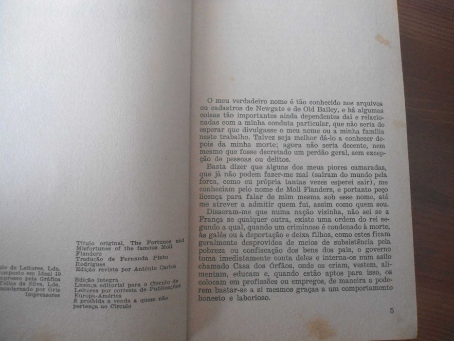 Moll Flanders por daniel Defoe