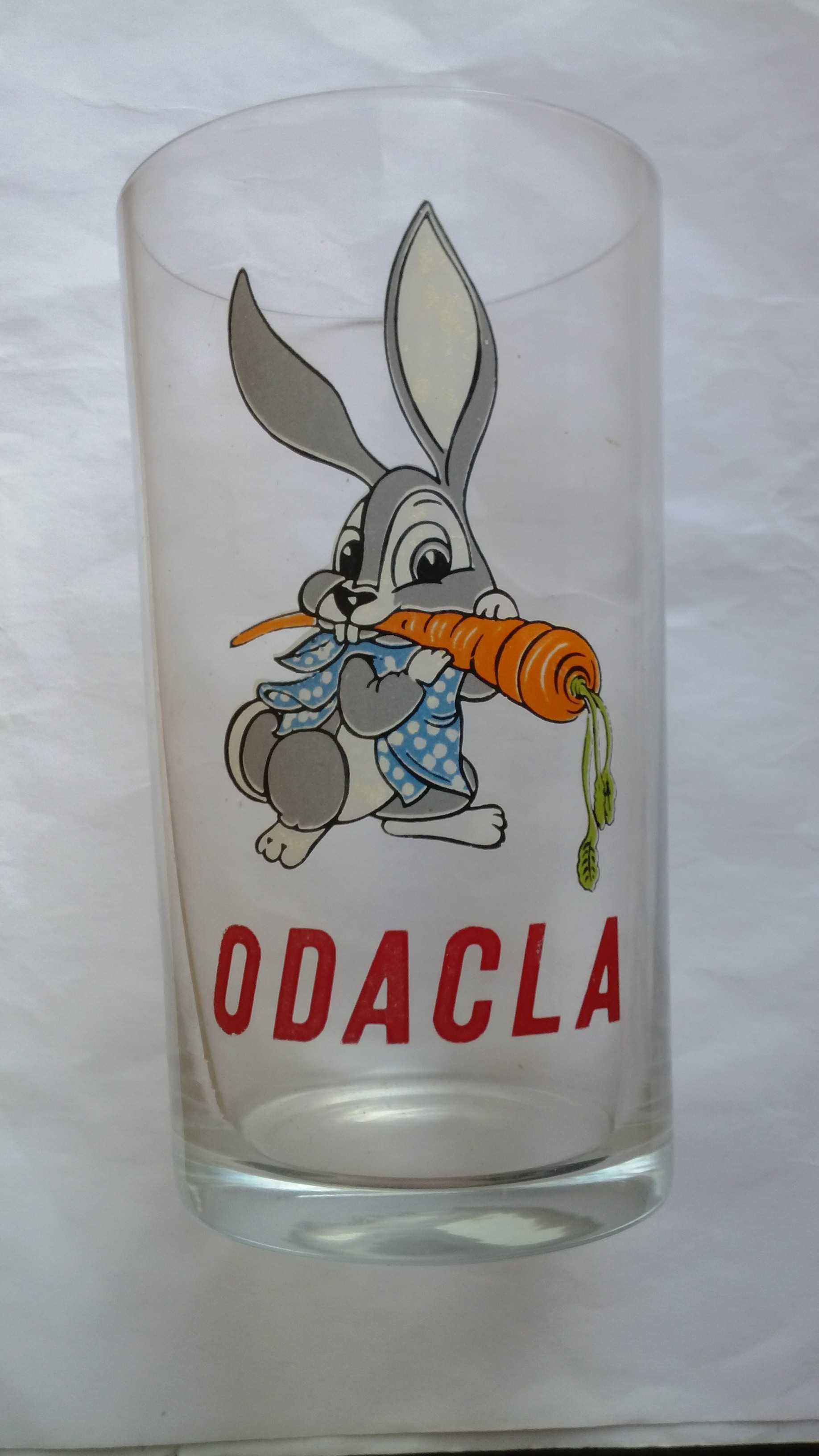 copo com o coelho e publicidade odacla vintage ideal para colecionador